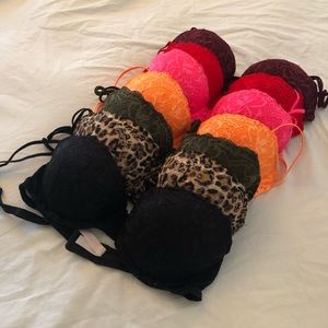 VS PINK 36C push up balconette date bra bundle